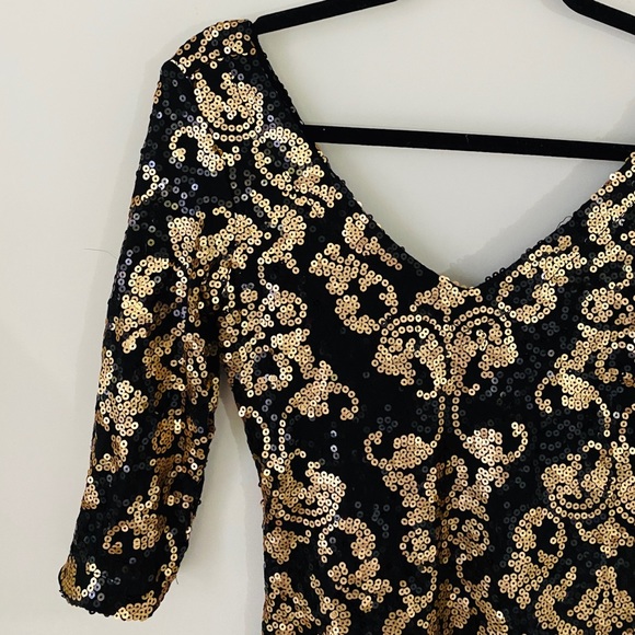 NWT. 🤎 Dynamite Glitz Cocktail Dress - Picture 2 of 6